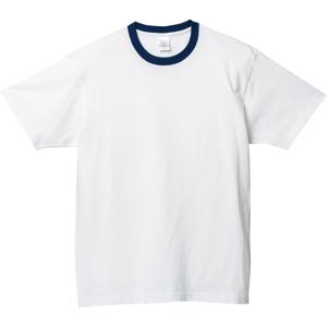 00085-CVT 5.6オンス ヘビーウェイトTシャツ ホワイト×ネイビー Printstar