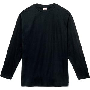 00102-CVL 5.6オンス ヘビーウェイト長袖Tシャツ ブラック Printstar