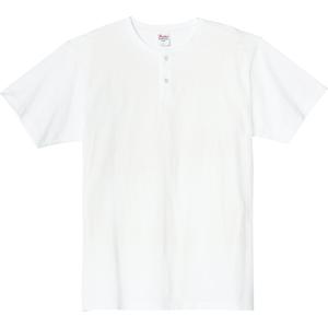 00104-CHN 5.6オンス ヘビーウェイトヘンリーネックTシャツ ホワイト Printstar