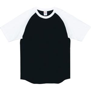 00106-CRT 5.6オンス ヘビーウェイトラグランTシャツ ブラック×ホワイト Printstar