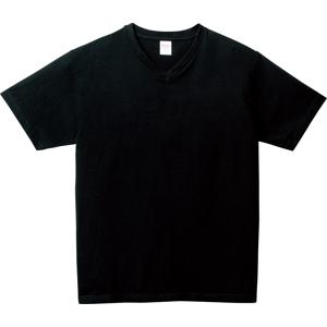 00108-VCT 5.6オンス ヘビーウェイトVネックTシャツ ブラック Printstar