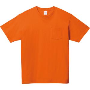 00109-PCT 5.6オンス ヘビーウェイトポケットTシャツ オレンジ Printstar