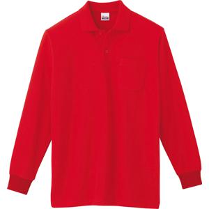00169-VLP 5.8オンス T/C長袖ポロシャツ（ポケット付） レッド Printstar