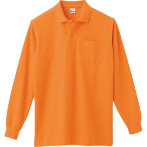 00169-VLP 5.8オンス T/C長袖ポロシャツ（ポケット付） オレンジ Printstar