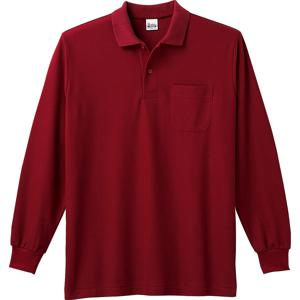 00169-VLP 5.8オンス T/C長袖ポロシャツ（ポケット付） バーガンディ Printstar