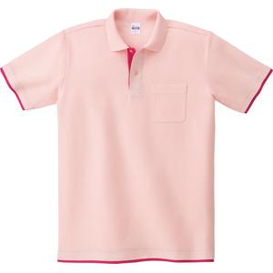 00195-BYP 5.8オンス ベーシックレイヤードポロシャツ ピンク×ホットピンク Printstar