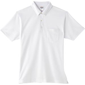 00198-BDQ 4.9オンス ボタンダウン ポロシャツ（ポケット付） ホワイト Printstar
