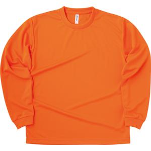 00304-ALT 4.4オンス ドライロングスリーブTシャツ オレンジ glimmer
