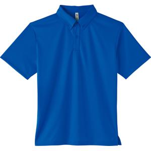 00313-ABN 4.4オンス ドライボタンダウンポロシャツ（ポケット無し） ロイヤルブルー glimmer