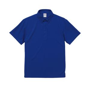 2022 4.7オンス スペシャル ドライ カノコ ポロシャツ（ボタンダウン）（ローブリード） 0084コバルトブルー ユナイテッドアスレ