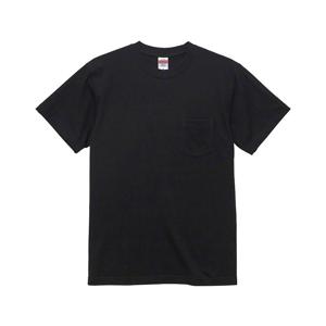 5006 5.6オンス ハイクオリティー Tシャツ（ポケット付） 0002ブラック ユナイテッドアスレ