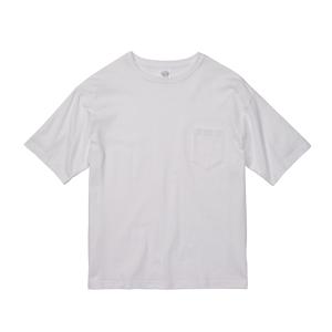 5008 5.6オンス ビッグシルエット Tシャツ（ポケット付） 0001ホワイト ユナイテッドアスレ