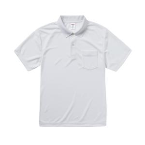 5912 4.1オンス ドライアスレチック ポロシャツ（ポケット付） 0001ホワイト ユナイテッドアスレ