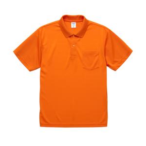 5912 4.1オンス ドライアスレチック ポロシャツ（ポケット付） 0064オレンジ ユナイテッドアスレ